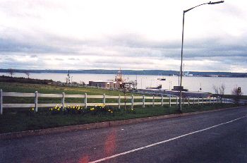 Entrance to Ferry 
View from Bedroom & Sitting Room,
Cois na Sionna B&B, 
Ferry Junction,
Killimer, 
Kilrush, 
Co. Clare,
Ireland
 